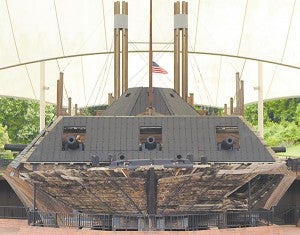 The U.S.S. Cairo one of only seven ironclad gunboats built during The Civil War.
