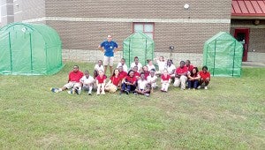 Students at Warren Central Intermediate build greenhouses as part of the Project-Based Learning system.