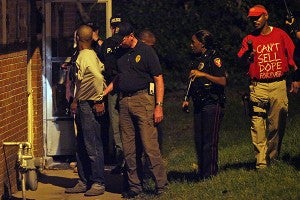 Vicksburg police officers arrest Mike Malane at his home at 727 Adams Street early this morning for sale of cocaine. (Justin Sellers/The Vicksburg Post)