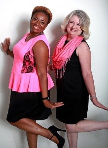 Breast cancer survivors Carolyn Butler and Karen Jones. (Justin Sellers/The Vicksburg Post)