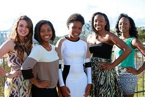 Warren Central sophomore homecoming maids are Amanda Boleware, 15, from left, Lylen Colby Fisher, 16, Keiharryiah Lenoir, 16, Kyra Smith, 16, and Decada Taylor, 15. (Justin Sellers/The Vicksburg Post)