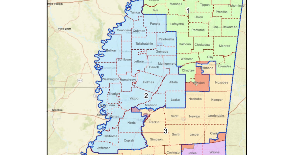 Mississippi NAACP releases proposed redistricting map - The Vicksburg ...