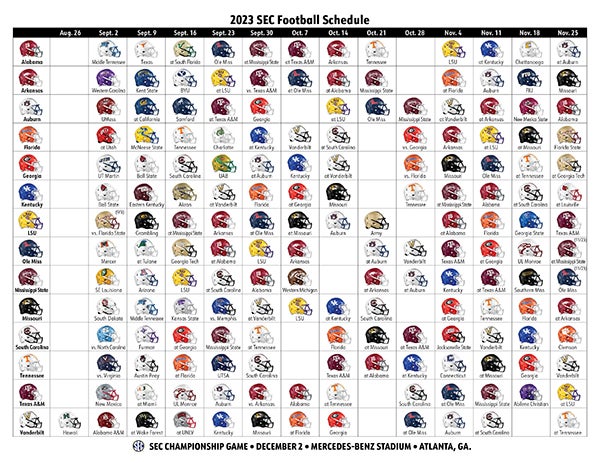 Printable NFL Weekly Schedule 2023