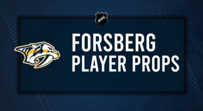 Filip Forsberg Player Prop Bets for the Predators vs. Red Wings Game - October 19