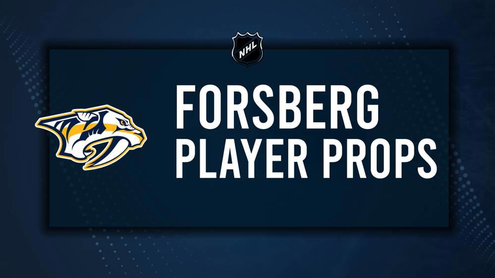 Filip Forsberg Player Prop Bets for the Predators vs. Red Wings Game - October 19