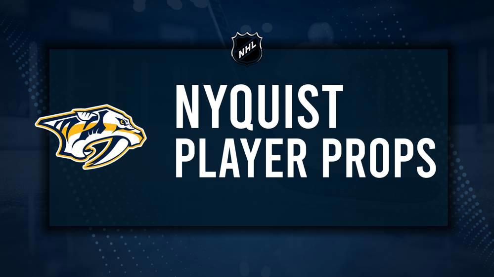 Gustav Nyquist Player Prop Bets for the Predators vs. Bruins Game - October 22