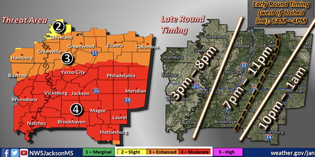 Tornadoes, golf ball-sized hail likely Saturday – The Vicksburg Post