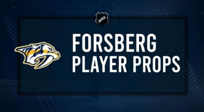 Filip Forsberg Player Prop Bets for the Predators vs. Jets Game - December 30