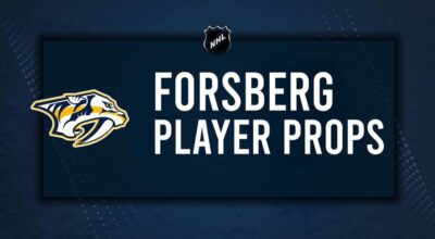 Filip Forsberg Player Prop Bets for the Predators vs. Wild Game - December 31