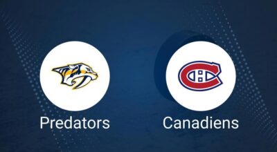 Where to Watch Nashville Predators vs. Montreal Canadiens on TV or Streaming Live - December 5